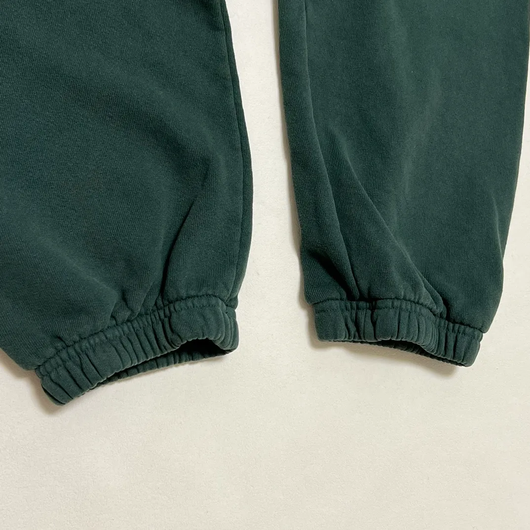 GALLERY DEPT. GD PROPERTY OF SWEATPANTS splashed ink, washed and distressed sweatpants, dark green S-XL, heavy wash and distressed, handmade acrylic splashed ink graffiti, perfect top restoration